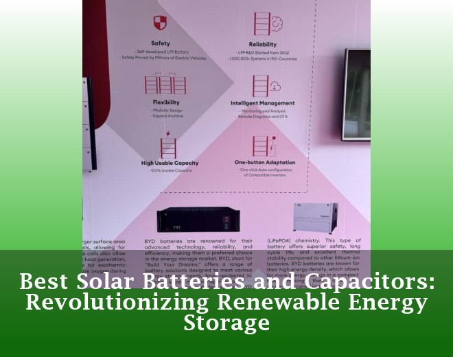 Best Solar Batteries and Capacitors: Revolutionizing Renewable Energy Storage